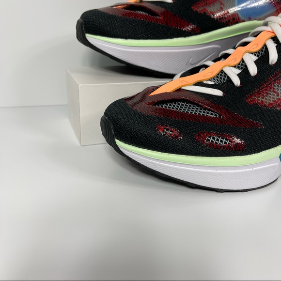 NIKE N110 D/MS/X DIMSIX FLYKNIT MENS RUNNING SHOES SIZE 10 BLACK BLUE RED NEW - Picture 5 of 10